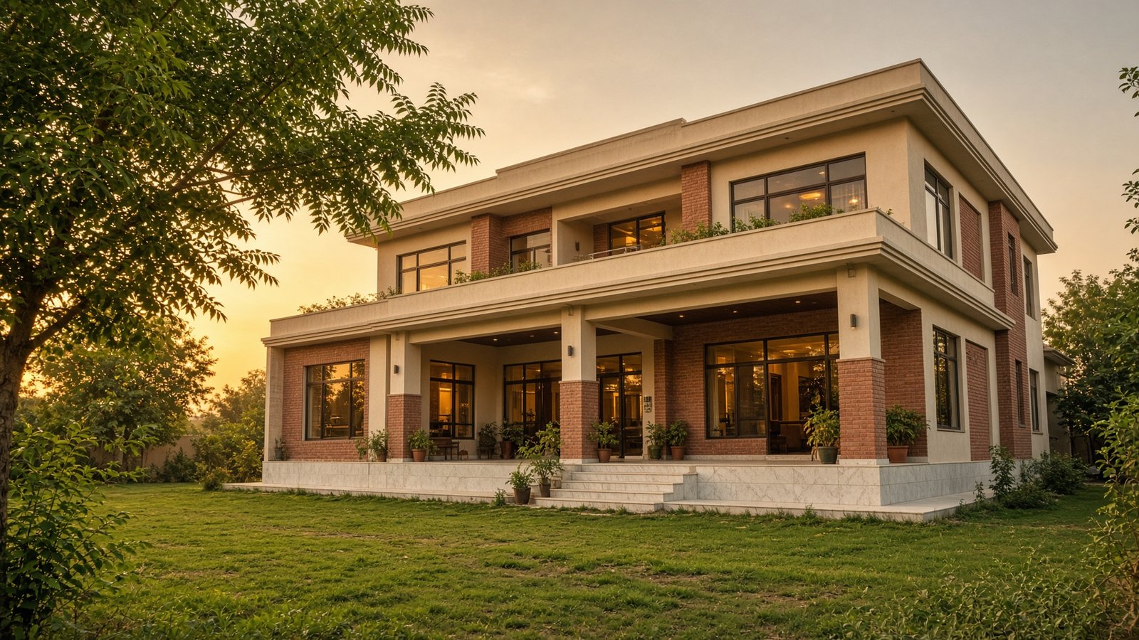 A finished bungalow at evening in Dera Ismail Khan