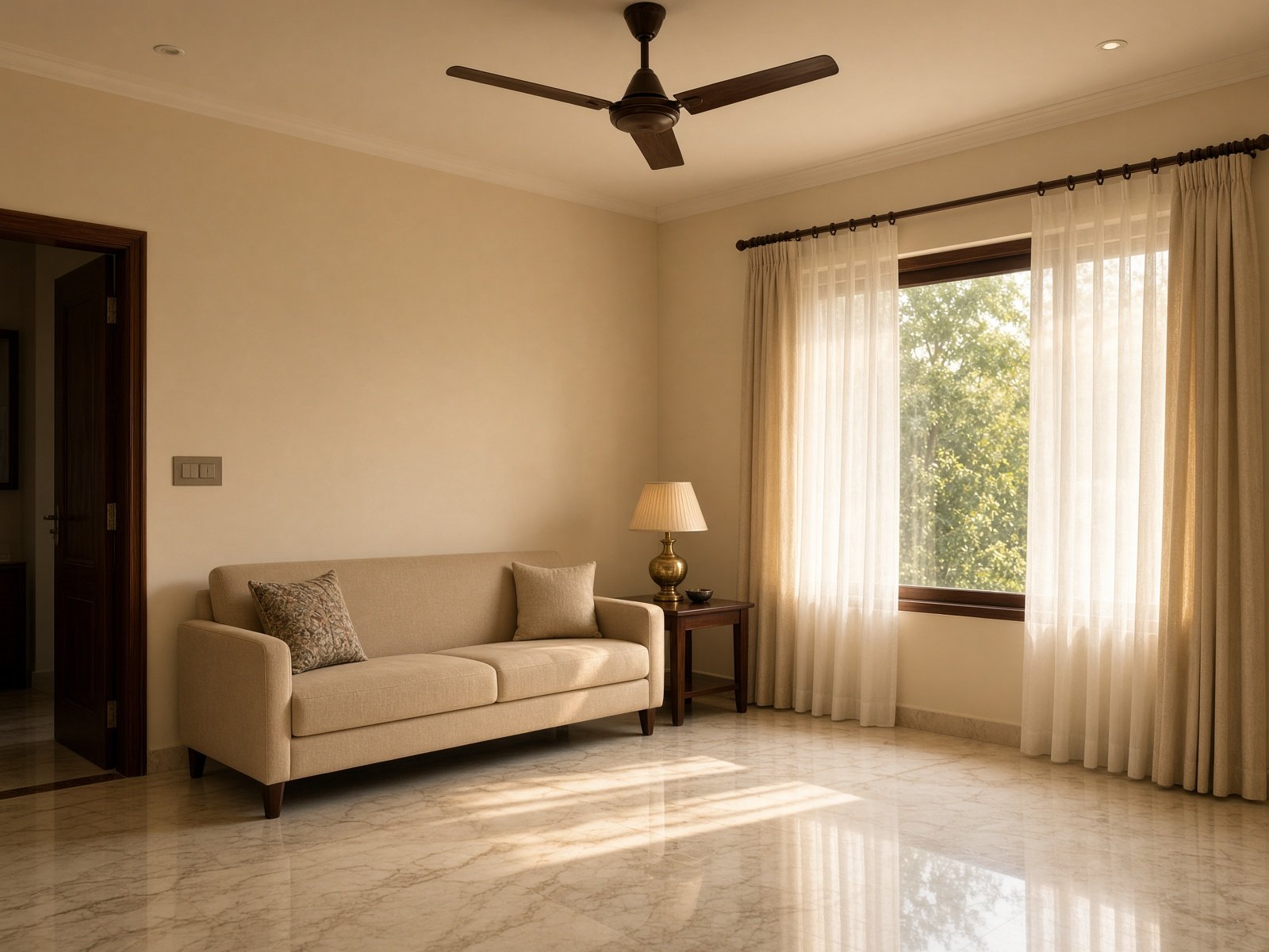 Finished sitting room